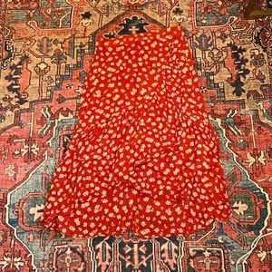 Madewell Midi Floral Skirt